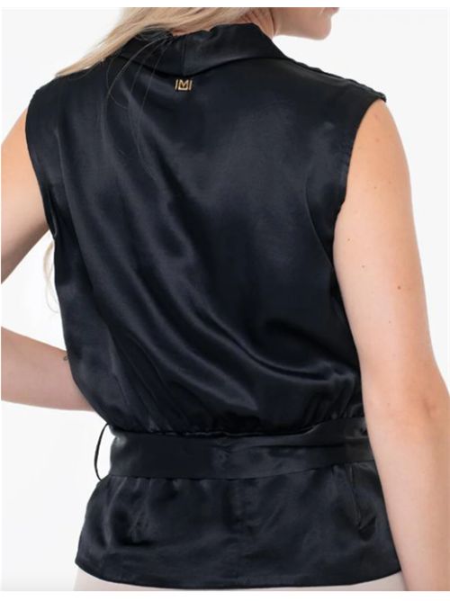 Blusa Smanicata Iva con Fusciacca Marciano by Guess MARCIANO | 5YGH15-7350AJBLK