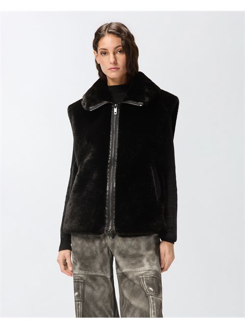 Gilet effetto pelliccia con zip Pinko PINKO | 105107-A2WN-Z99