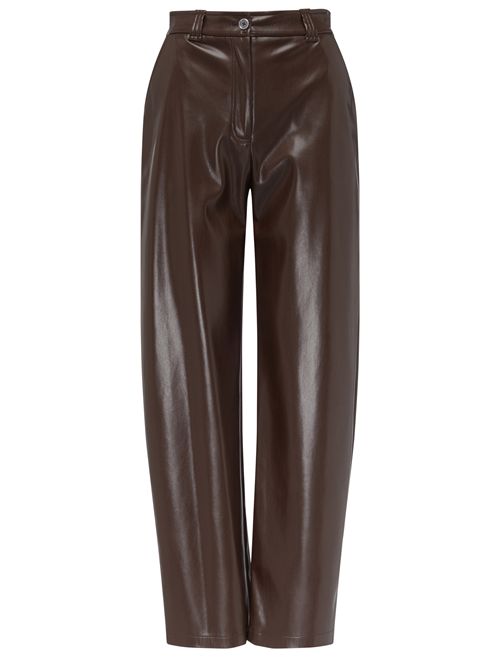 Pantalone Pinko Panino in tessuto spalmato marrone PINKO | 105371-A2P4-M22