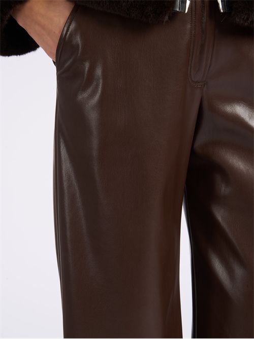 Pantalone Pinko Panino in tessuto spalmato marrone PINKO | 105371-A2P4-M22