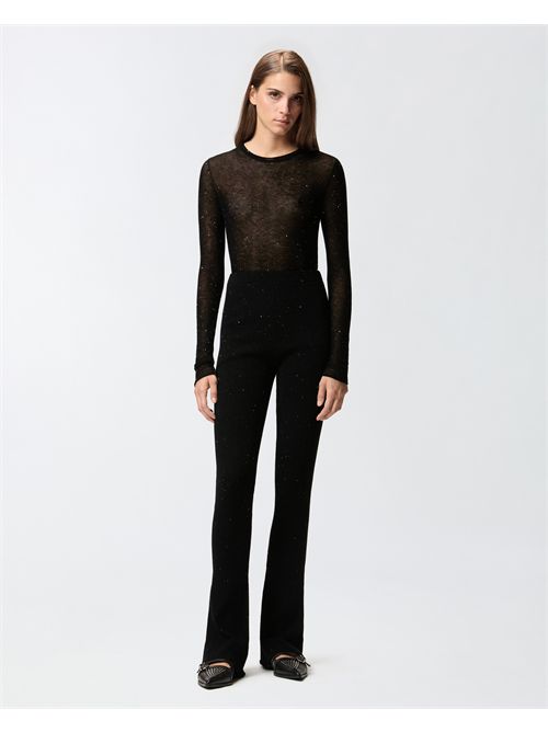 Maglia girocollo con paillettes PINKO | 105398-A2PM-Z99