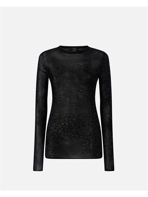 Maglia girocollo con paillettes PINKO | 105398-A2PM-Z99
