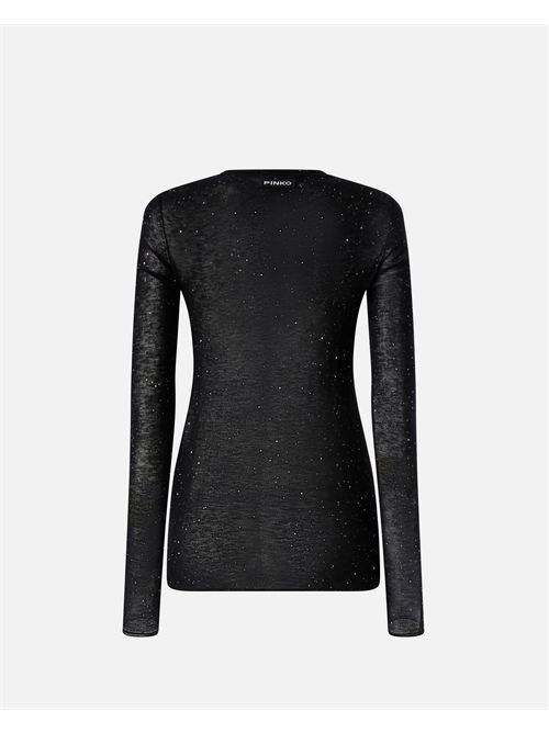 Maglia girocollo con paillettes PINKO | 105398-A2PM-Z99