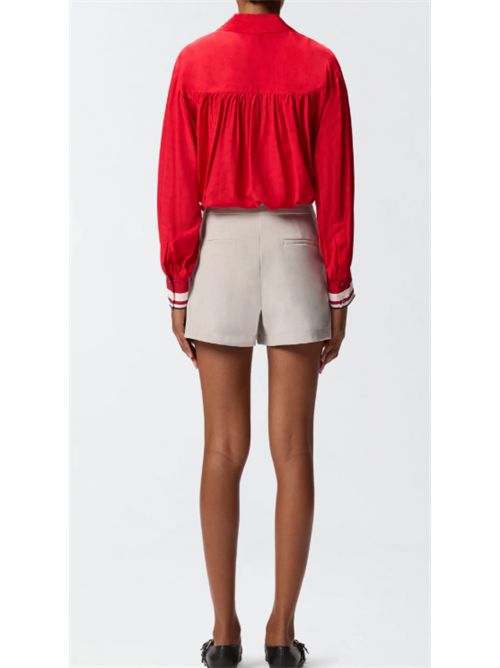 Camicia classica in viscosa jacquarda Cassata Pinko PINKO | 105434-A2PX-RA1