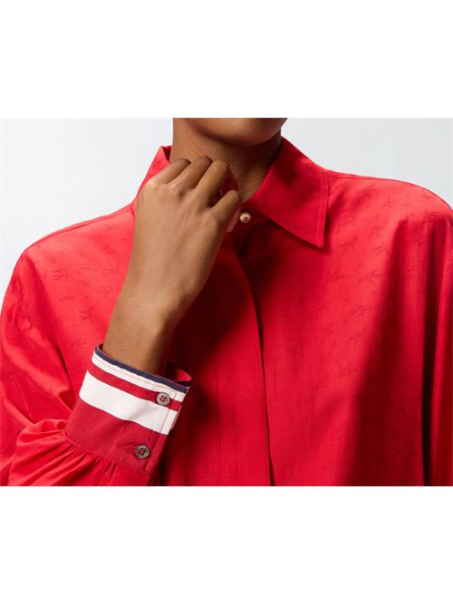 Camicia classica in viscosa jacquarda Cassata Pinko PINKO | 105434-A2PX-RA1