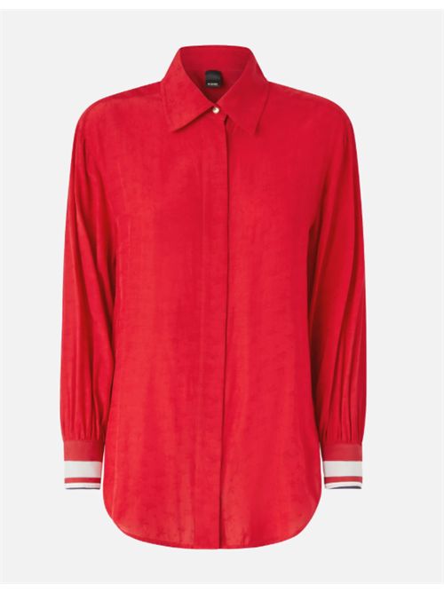 Camicia classica in viscosa jacquarda Cassata Pinko PINKO | 105434-A2PX-RA1