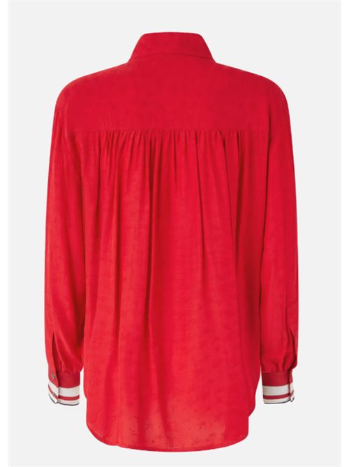 Camicia classica in viscosa jacquarda Cassata Pinko PINKO | 105434-A2PX-RA1