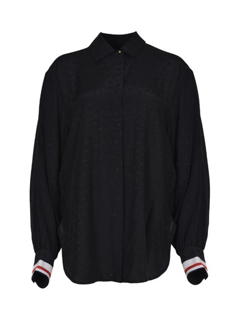 Camicia classica in viscosa jacquarda Cassata Pinko PINKO | 105434-A2PX-Z99