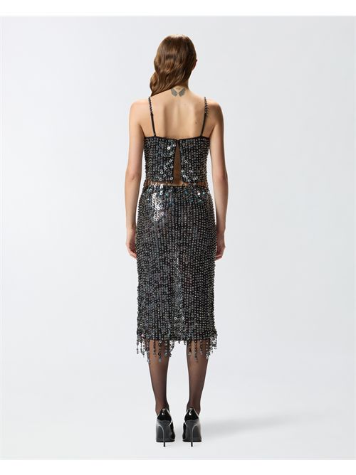 Top con paillettes e cristalli PINKO PINKO | 105468-A2QM1GZE