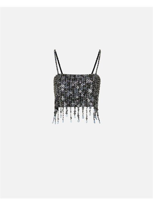 Top con paillettes e cristalli PINKO PINKO | 105468-A2QM1GZE