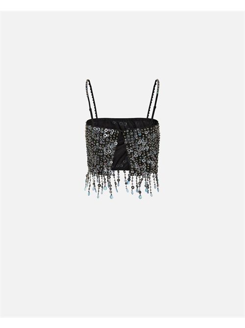 Top con paillettes e cristalli PINKO PINKO | 105468-A2QM1GZE