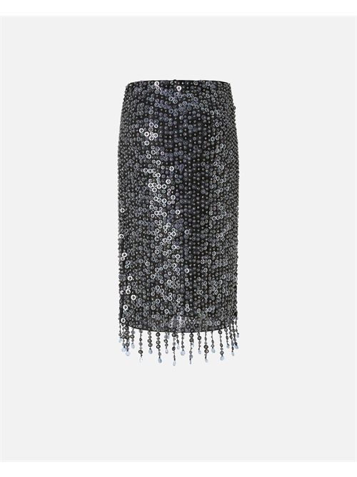 Gonna a tubino con paillettes e cristalli PINKO PINKO | 105469-A2QM1GZE