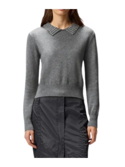 Maglia con colletto e strass PINKO PINKO | 105530-A2S4I23