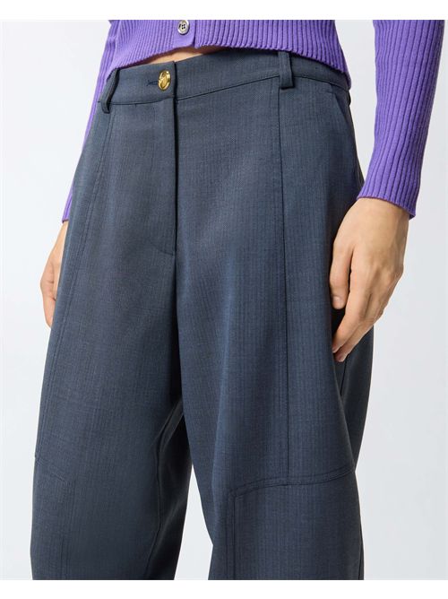 Pantaloni balloon in lana armaturata PINKO | 105533-A2SN-G07
