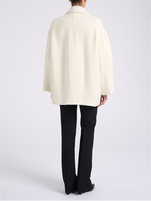 Cappotto Pinko Canederli in bouclé color avorio PINKO | 105559-A2SHC14