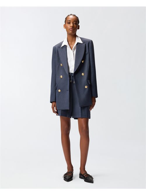 Blazer doppiopetto in lana con bottoni dorati PINKO | 105617-A2SN-G07