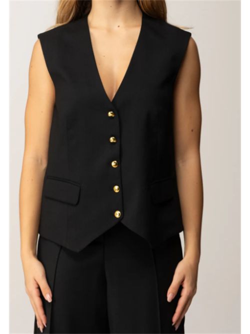 Gilet In Lana con Bottoni GioielloNERO LIMOUSINE PINKO PINKO | 105664-A2SN-Z99