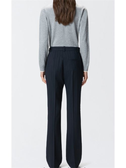 Pantaloni dritti gessati in misto lana Pinko PINKO | 105671-A2QYEZ1