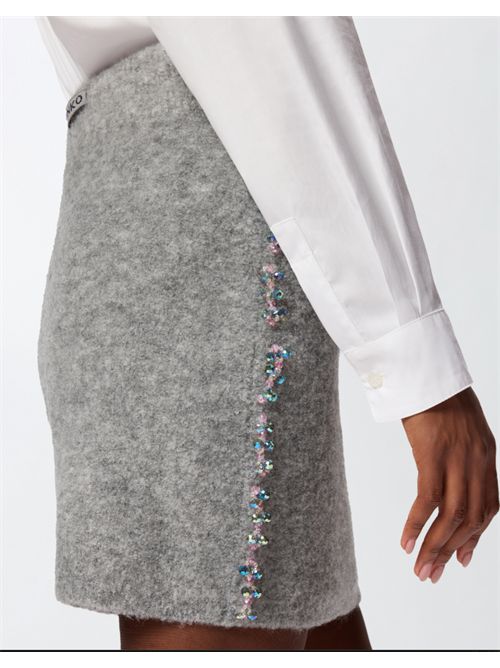 Minigonna in maglia con ricamo gioiello Believe Pinko PINKO | 105949-A2YEII2