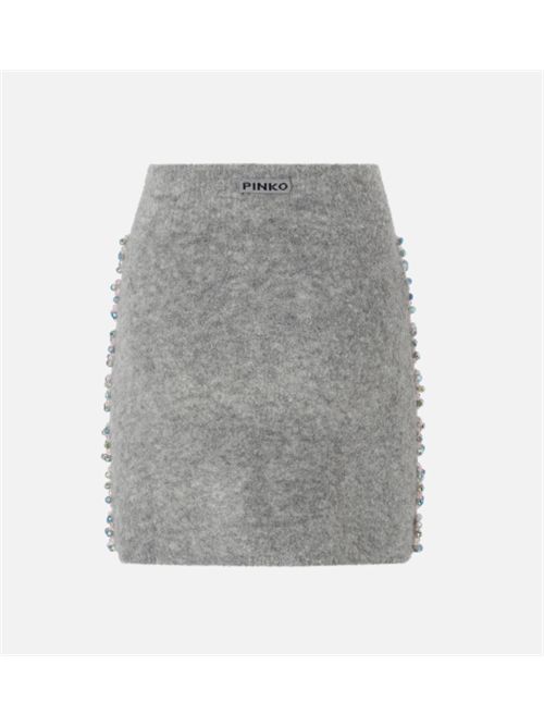 Minigonna in maglia con ricamo gioiello Believe Pinko PINKO | 105949-A2YEII2