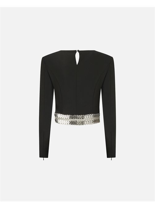 Top a maniche lunghe con decorazioni in metallo PINKO PINKO | 105955-A2YHZ99
