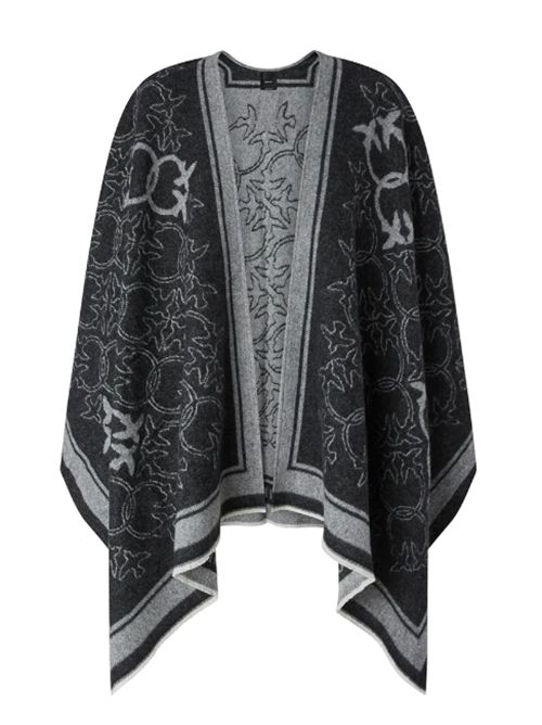 Mantella Jacquard con Stampa Logo nero/grigio Pinko PINKO | 105965-A2ZI-ZI2