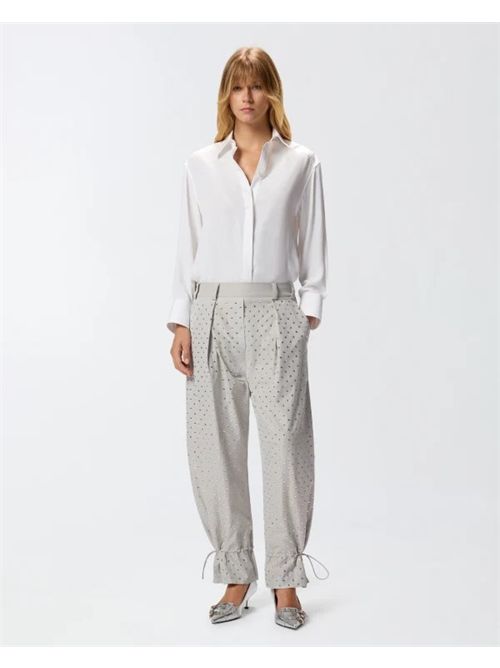 Pantaloni con strass e borchie PINKO PINKO | 105984-A2XXK14