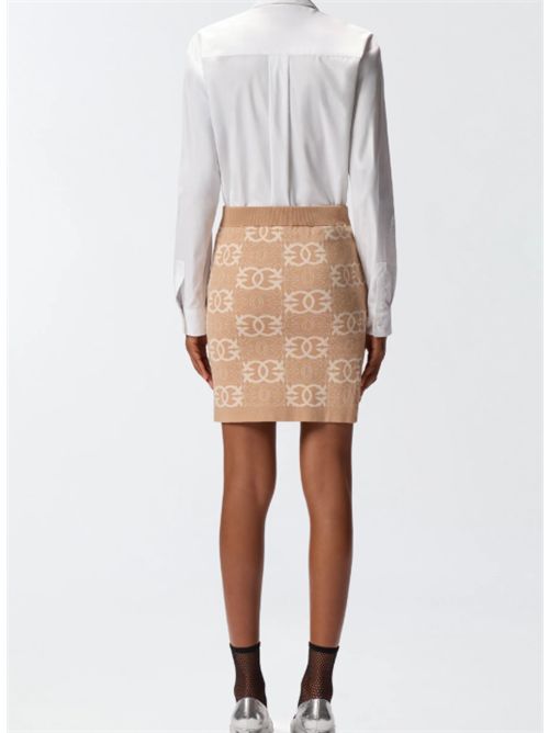 Minigonna in maglia con logo Love Birds Bang Bang Pinko PINKO | 106040-A2YD-C4Z