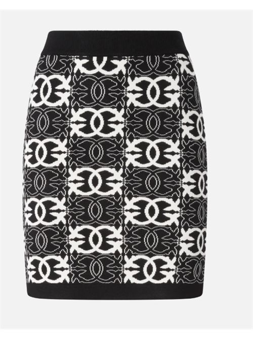 Minigonna in maglia con logo Love Birds Bang Bang PINKO | 106040-A2YD-ZZ2