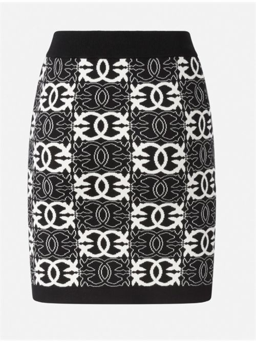 Minigonna in maglia con logo Love Birds Bang Bang PINKO | 106040-A2YD-ZZ2