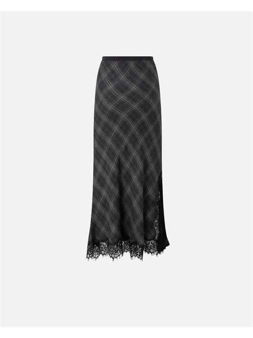 Gonna lunga a quadri con pizzo PINKO PINKO | 106100-A30DIK1