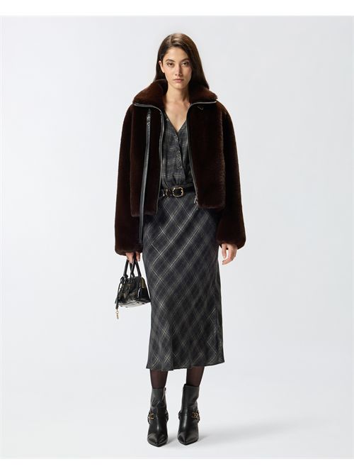 Vestito lungo a quadri con pizzo PINKO PINKO | 106101-A30DIK1