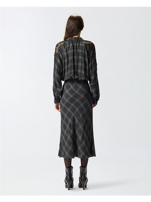 Vestito lungo a quadri con pizzo PINKO PINKO | 106101-A30DIK1