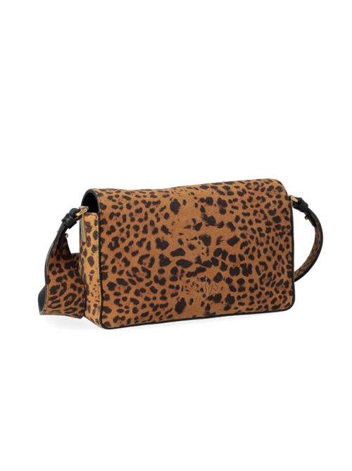 Borsa Love Bag One Slouchy Mini in suede leopardato Pinko PINKO | 106244-A32A-M35Q