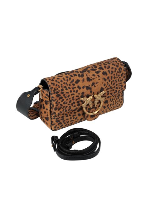 Borsa Love Bag One Slouchy Mini in suede leopardato Pinko PINKO | 106244-A32A-M35Q