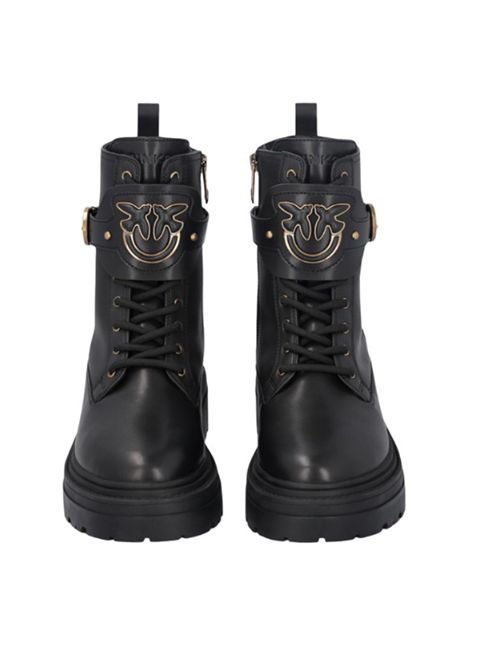 Anfibio in pelle con cinturino logato davanti Mia 07 Pinko PINKO | SD0147-P001Z99
