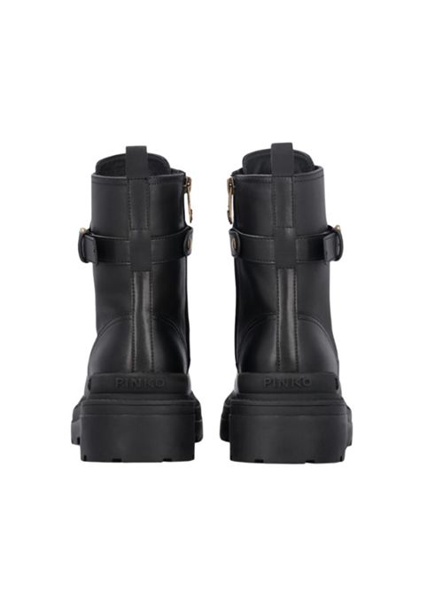 Anfibio in pelle con cinturino logato davanti Mia 07 Pinko PINKO | SD0147-P001Z99