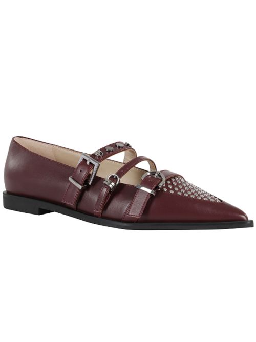 Ballerina a punta in pelle con borchie Zulema 02 Pinko PINKO | SD0371-P001P61