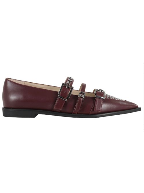 Ballerina a punta in pelle con borchie Zulema 02 Pinko PINKO | SD0371-P001P61