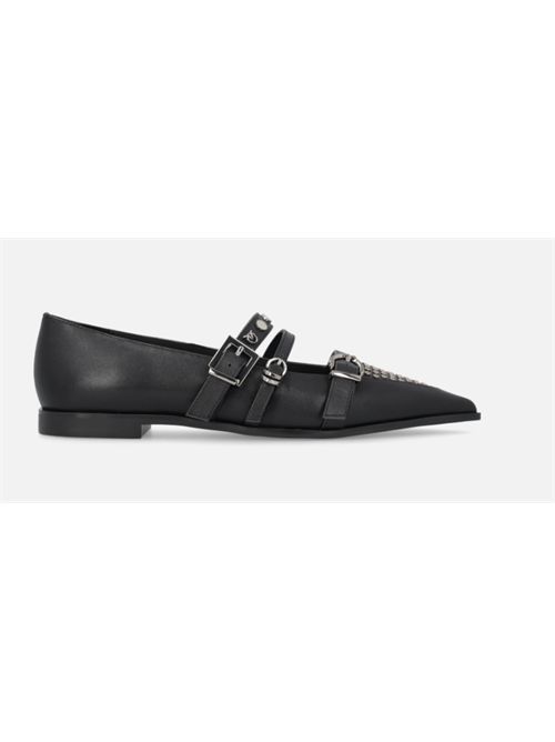Ballerina a punta in pelle con borchie Zulema 02 Pinko PINKO | SD0371-P001Z99
