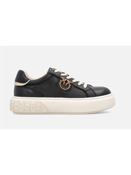Sneakers flatform con suola alta e logo in metallo Yoko 01 Pinko PINKO | SS0003-P014ZI8