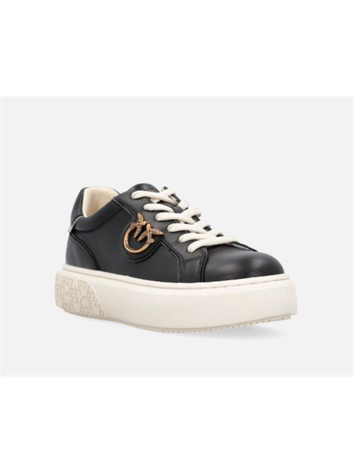 Sneakers flatform con suola alta e logo in metallo Yoko 01 Pinko PINKO | SS0003-P014ZI8