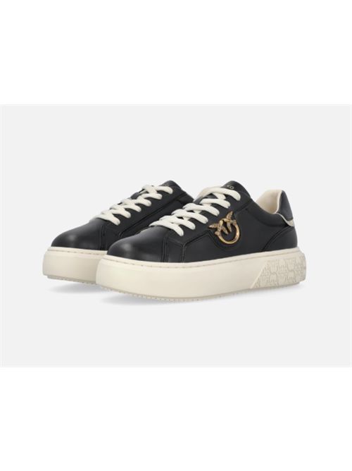 Sneakers flatform con suola alta e logo in metallo Yoko 01 Pinko PINKO | SS0003-P014ZI8