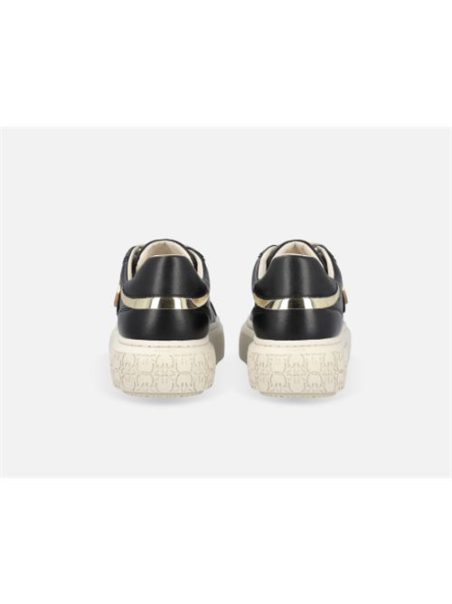Sneakers flatform con suola alta e logo in metallo Yoko 01 Pinko PINKO | SS0003-P014ZI8