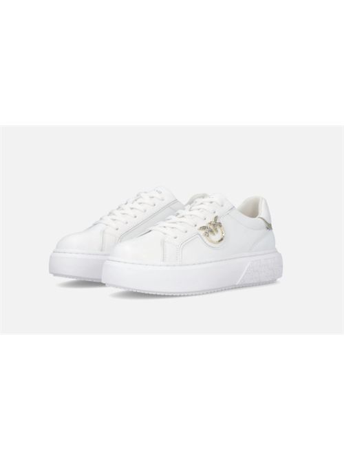 Sneakers flatform con suola alta e logo in metallo Yoko 01 Pinko PINKO | SS0003-P014ZIA