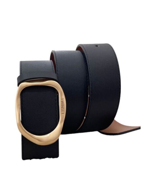 Cintura in pelle con fibbia dorata Twinset TWINSET | 252TA402012674