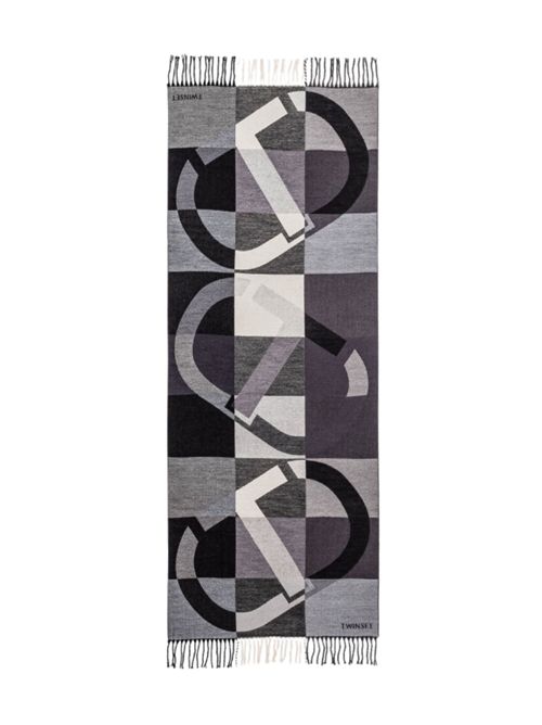 Stola con motivo grafico a contrasto Twinset TWINSET | 252TA417012609
