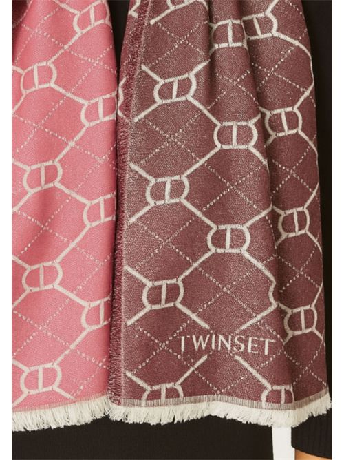 Stola jacquard bicolore con frange Twinset TWINSET | 252TA421005609