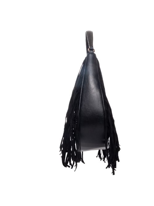 Borsa Hobo con frange e logo Oval-T Twinset TWINSET | 252TB712100006