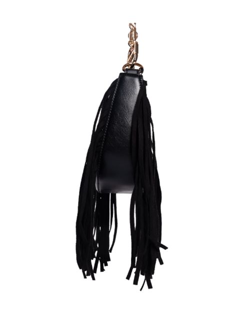 Borsa Hobo Mini con frange e manico catena Oval-T Twinset TWINSET | 252TB712300006